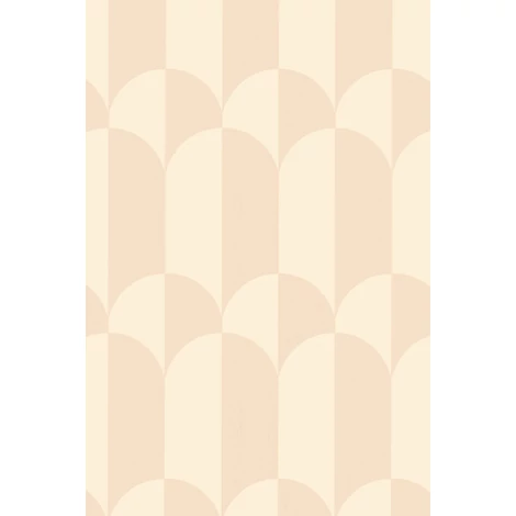 Majvillan Geometrikus barack vlies tapéta Whipped Cream Blush Peach 53 cm X 10 m