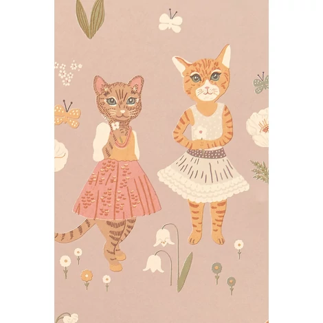 Majvillan Cicás pipacsos lila vlies gyerek tapéta Catwalk Lovely Lilac 53 cm X 10 m