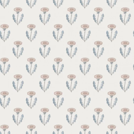 Sandberg Pitypang mintás skandináv rózsaszín vlies tapéta Maskrosen Pink 53 cm X 10 m