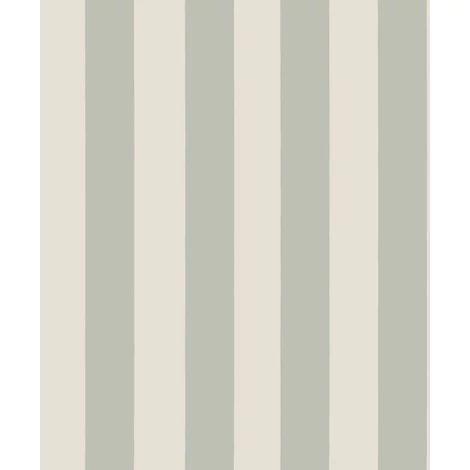 Sandberg Elegáns csíkos zöld vlies tapéta Sam Sage Green 53 cm X 10 m