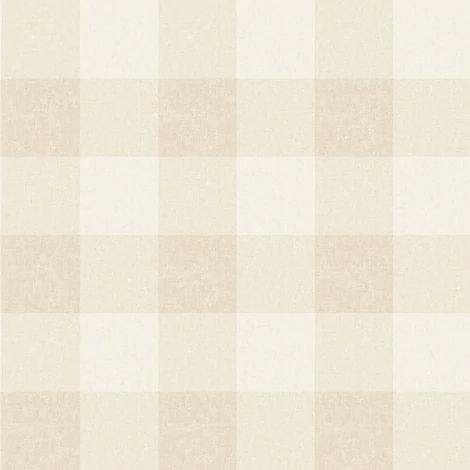 Sandberg Cottage stílusú kockás bézs vlies tapéta Lykke Oat 53 cm X 10 m