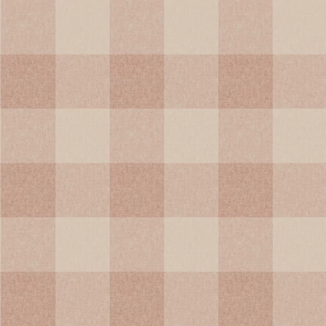 Sandberg Cottage stílusú kockás terrakotta vlies tapéta Lykke Mineral Terracotta 53 cm X 10 m