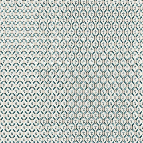 Sandberg Geometriai mintás retro kék vlies tapéta Hugo Misty Blue 53 cm X 10 m