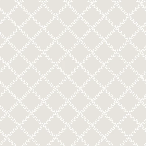Sandberg Klasszikus rácsmintás szürke vlies tapéta Trellis Gray 53 cm X 10 m