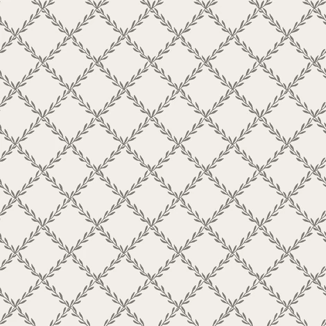 Sandberg Klasszikus rácsmintás fekete-fehér vlies tapéta Trellis Graphite 53 cm X 10 m