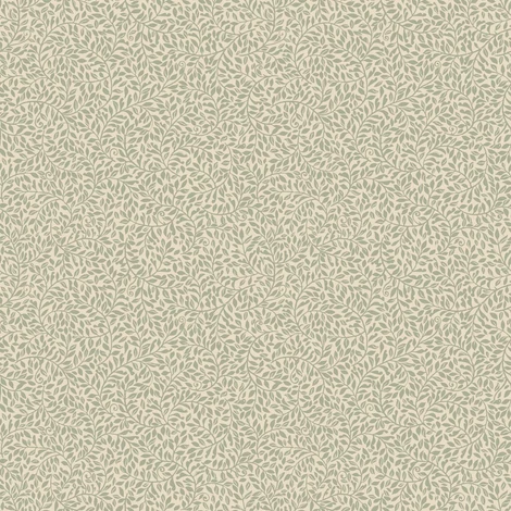 Sandberg Apró leveles zöld vlies tapéta Bladverk Green 53 cm X 10 m