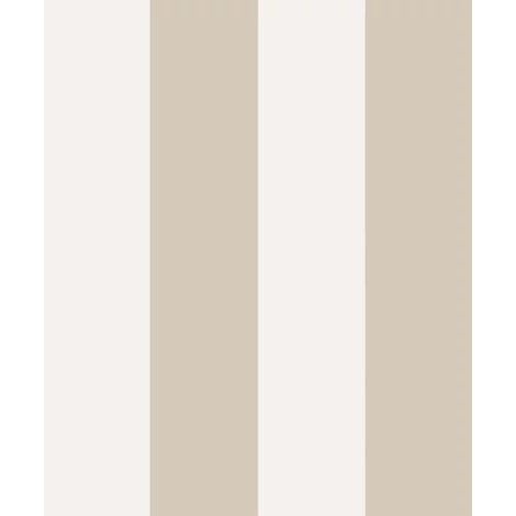 Sandberg Elegáns csíkos bézs vlies tapéta Magnus Beige 53 cm X 10 m