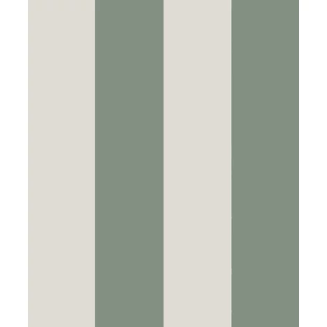 Sandberg Elegáns csíkos zöld vlies tapéta Magnus Forest Green 53 cm X 10 m