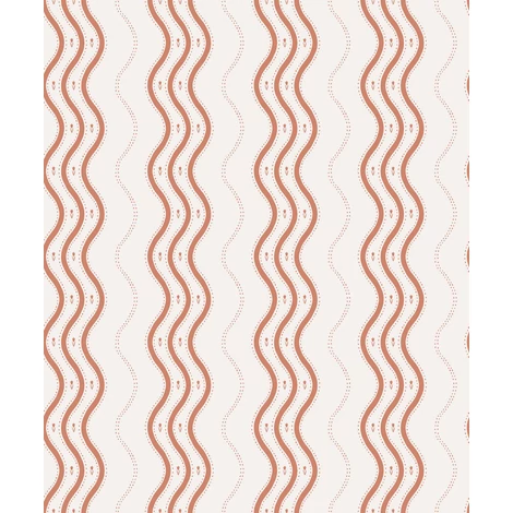 Sandberg Hullámos piros vlies tapéta Ben Red 53 cm X 10 m