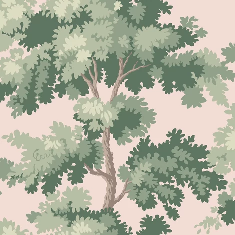 Sandberg Modern fa mintás rózsaszín vlies tapéta Raphael Pink 53 cm X 10 m