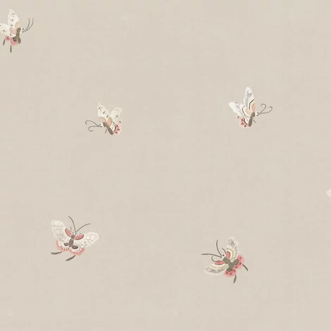 Sandberg Lepke mintás bézs vlies tapéta Butterflies Sandstone 53 cm X 10 m
