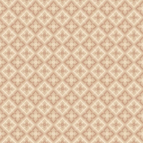 Sandberg Klasszikus rácsos terrakotta vlies tapéta Edvin Terracotta 53 cm X 10 m