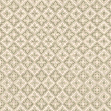 Sandberg Klasszikus rácsos zöld vlies tapéta Edvin Green 53 cm X 10 m