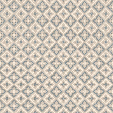 Sandberg Klasszikus rácsos kék vlies tapéta Edvin Indigo Blue 53 cm X 10 m