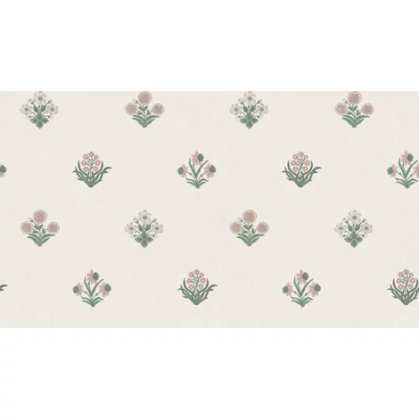 Sandberg Apró virágos rózsaszín vlies tapéta Amy Pink 53 cm X 10 m