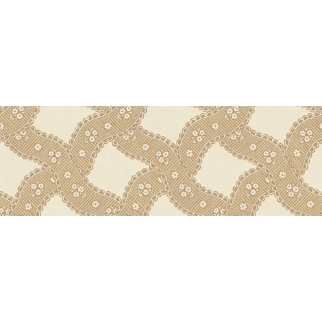 Sandberg Szövet hatású rács mintás sárga vlies tapéta Annie Honey 53 cm X 10 m