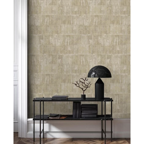 Sketchtwenty3 Geometriai mintás rusztikus bézs vlies tapéta Alcazar Honey 53 cm X 10 m