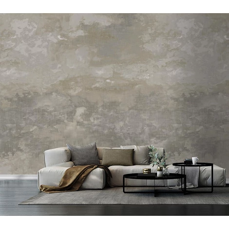 Sketchtwenty3 Felhő mintás szürkés barna vlies poszter tapéta Buena Vista Shadow 318 cm X 3 m