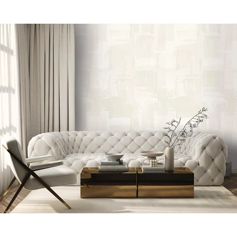 Sketchtwenty3  Absztrakt elegáns törtfehér vlies tapéta Transcendence Coconut 53 cm X 10 m