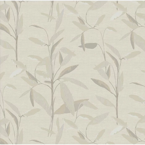 Sketchtwenty3 Levélmintás bézs vlies tapéta Larvotto Almond 70 cm X 10 m