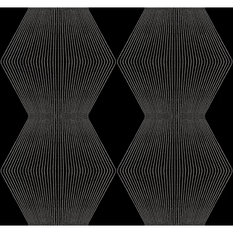York Geometrikus elegáns fekete vlies tapéta Diamond Legacy tapéta Black 68,58 cm X 8,22 m