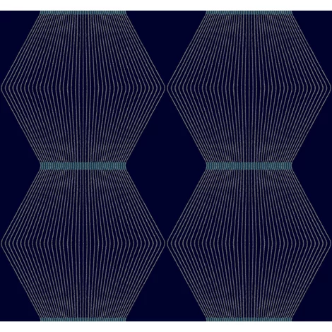 York Geometrikus elegáns kék vlies tapéta Diamond Legacy tapéta Navy 68,58 cm X 8,22 m