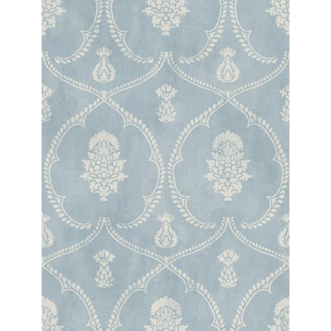 York Damaszt mintás elegáns kék vlies tapéta Royal Damask tapéta Blue 68,58 cm X 8,22 m