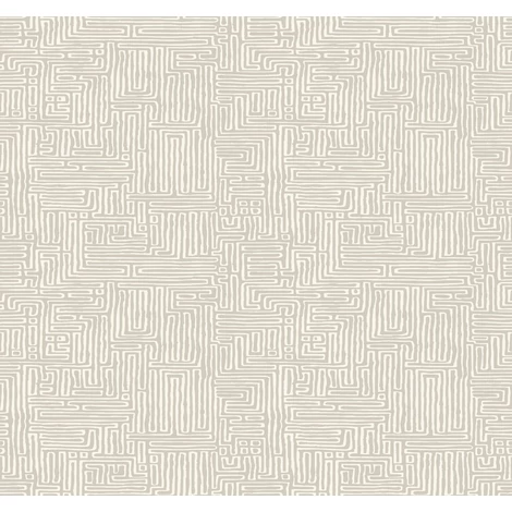 York Grafikai mintás barna vlies tapéta Passages Taupe 68,58 cm X 8,22 m