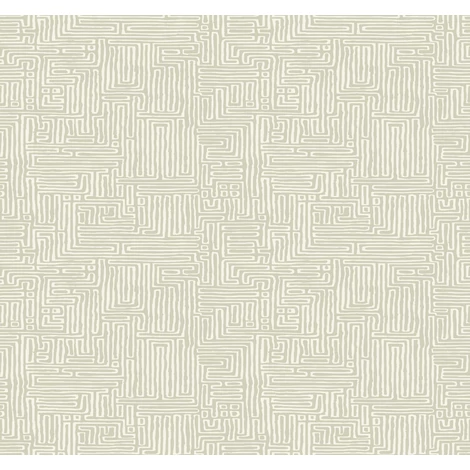 York Grafikai mintás zöld vlies tapéta Passages Green 68,58 cm X 8,22 m