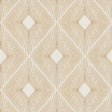 York Elegáns geometrikus fehér-arany vlies tapéta Harlowe White/Gold 52,83 cm X 10 m