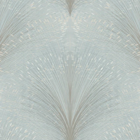 York Metál fényes modern kék vlies tapéta Papyrus Plume Sky 68,58 cm X 8,22 m