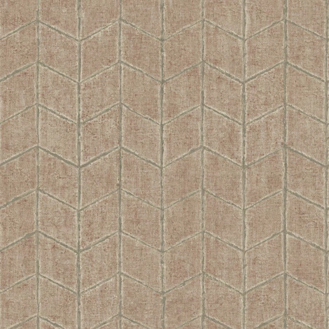 York Chevron mintás vöröses barna vlies tapéta Flatiron Geometric Brick 52 cm X 10 m