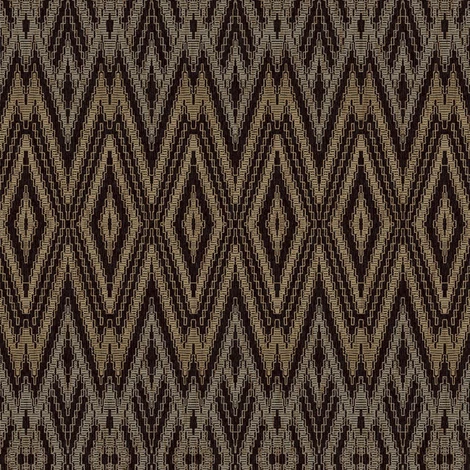 York Ikat mintás fekete-arany vlies tapéta Diamond Marquise Black 68,58 cm X 8,22 m