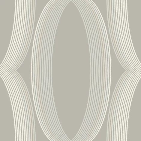 York Ellipszis mintás szürke vlies tapéta Progression Ogee Light Neutral 68,58 cm X 8,22 m