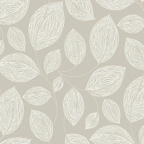 York Levélmintás barna vlies tapéta szatén fénnyel Contoured Leaves Taupe 68,58 cm X 8,22 m