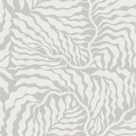 York Absztrakt levélmintás szürke-fehér vlies tapéta Fern Fronds Grey/White 68,58 cm X 8,22 m
