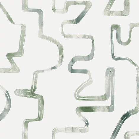 York Absztrakt mintás modern zöld-szürke vlies tapéta Abstract Aura Green/Grey 68,58 cm X 8,22 m