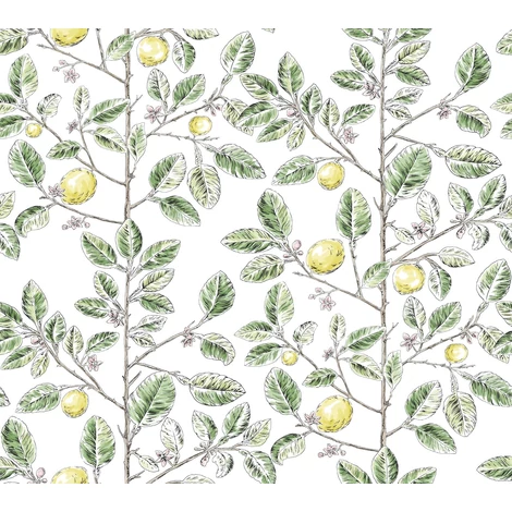 York Monokróm citromfás zöld vlies tapéta Limoncello Toile Green 68,58 cm X 8,22 m