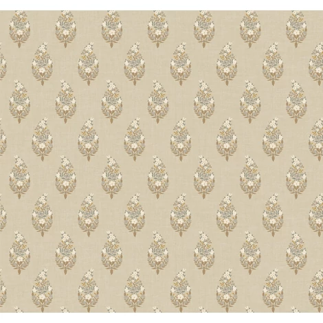 York Virágos kasmír mintás bézs vlies tapéta Paisley Linen 68,58 cm X 8,22 m