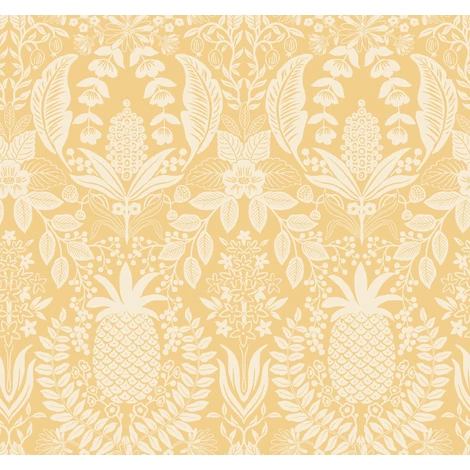 York Ananászos damaszk mintás sárga vlies tapéta Pineapple Damask Yellow 68,58 cm X 8,22 m
