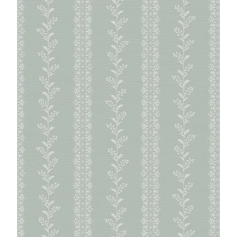 York Csíkos virágos szürkészöld vlies tapéta Everleigh Sage 52 cm X 10 m