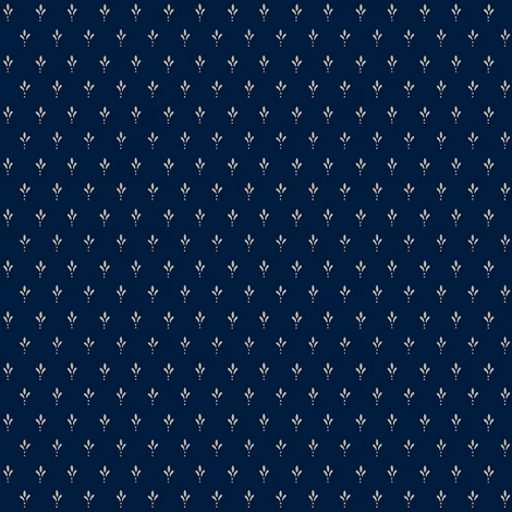 York Apró mintás romantikus sötétkék vlies tapéta Charm Taupe On Navy 52 cm X 10 m