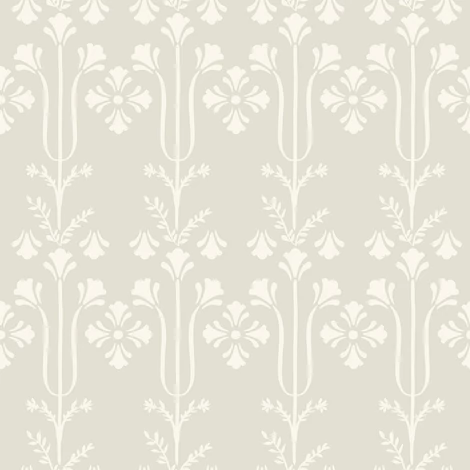 York Koloniál stílusú bézs vlies tapéta Lydia Ivory 52 cm X 10 m