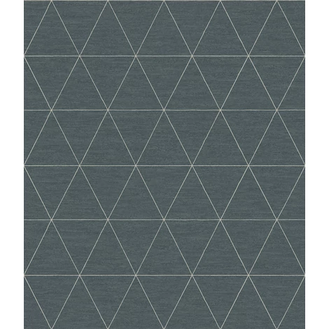 York Geometrikus modern sötétkék vlies tapéta Ridge Reservoir 52 cm X 10 m