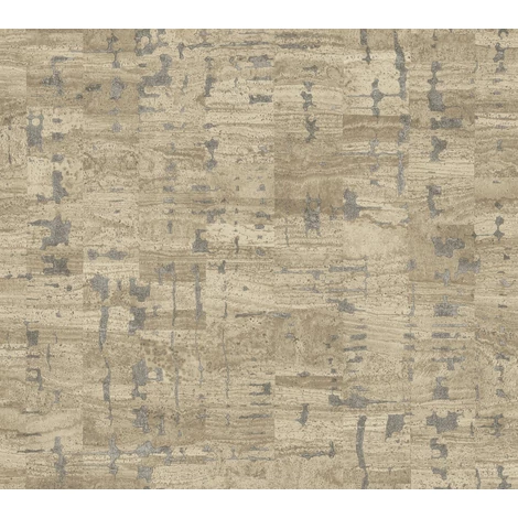 York Parafa hatású modern barna vlies tapéta metál fénnyel Pop The Cork Taupe 68,58 cm X 8,22 m