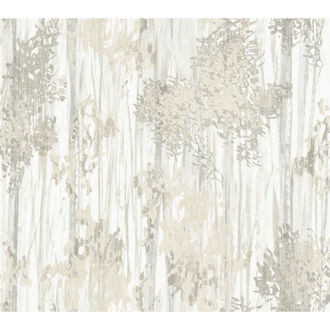 York Akvarelles erdei fákat ábrázoló szürke vlies tapéta Aspen Grove Grey 68,58 cm X 8,22 m