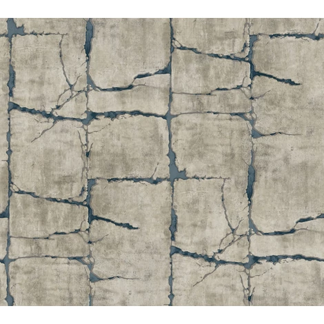 York Kőhatású kék-szürke vlies tapéta Mojave Navy 68,58 cm X 8,22 m