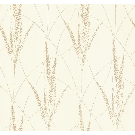 York Kalász mintás drapp vlies tapéta arany részletekkel Graceful Willow Cotton 68,58 cm X 8,22 m