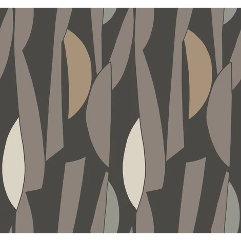 York Geometriai mintás fekete vlies tapéta Balance Carbon 68,58 cm X 8,22 m