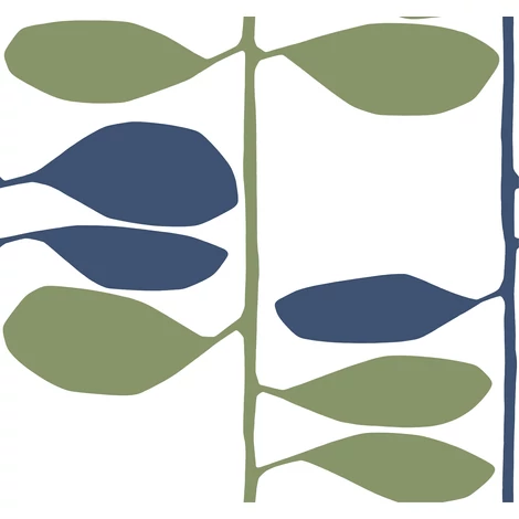 York Szőlőtőkét ábrázoló modern kék vlies tapéta Sculpted Vines Alpine Ultramarine 68,58 cm X 8,22 m